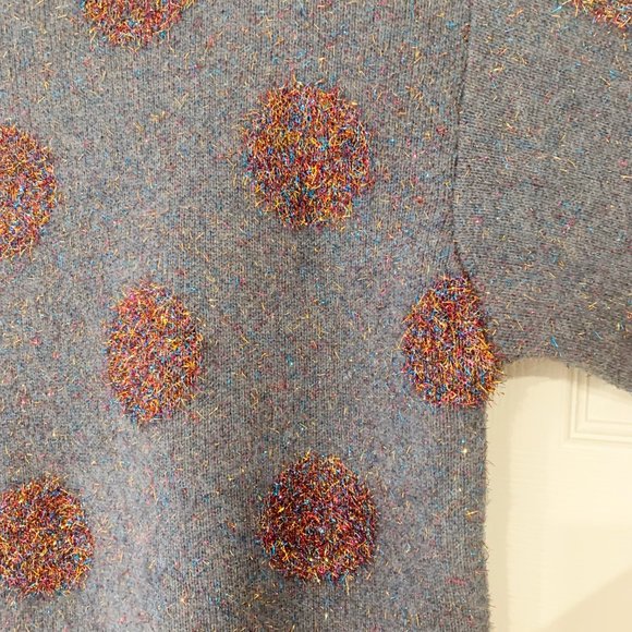 Polka Dot Sparkle Sweater NWOT - Picture 2 of 3